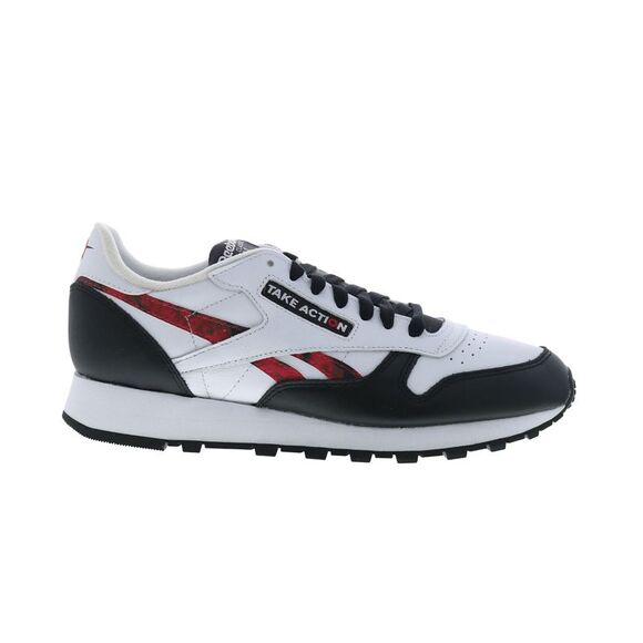 Reebok Mens Classic Leather Take Action White Shoes (NWT) - Picture 1 of 7